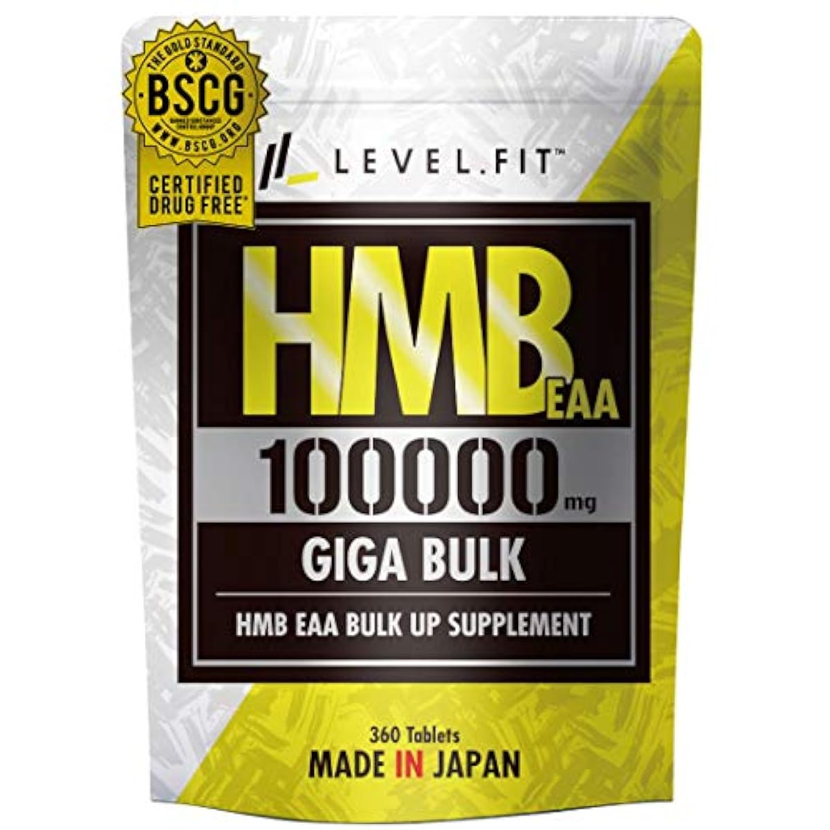 LEVEL.FIT HMB EAA 아르기닌 서플리(supplement)100000mg(anti도핑 인증)360 입1봉지