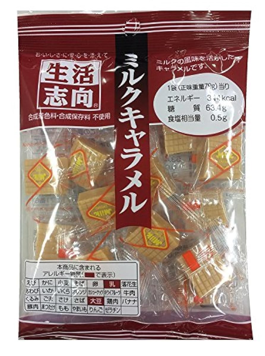 생활 지향 밀크 캐러멜 80g×12 포-