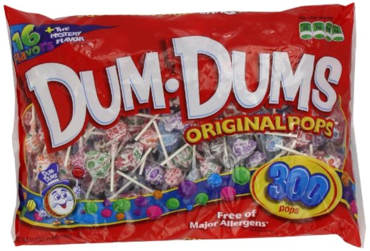 spangler 댐 댐 팝스 DUMDUMPOPS 300개 1440g 봉부착 캔디 파티 크리스마스에-60