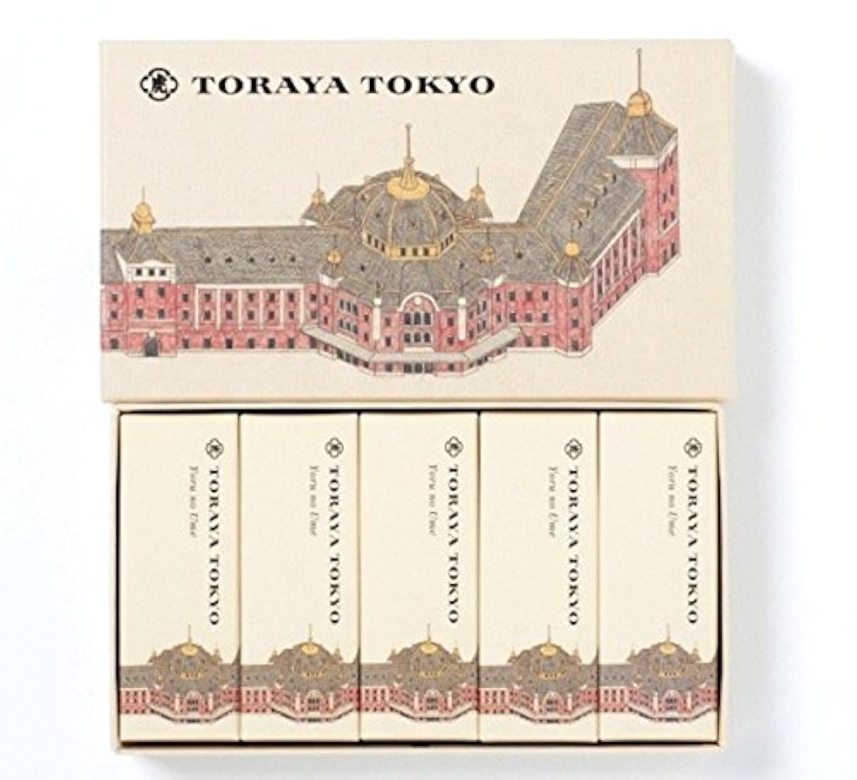 도라야 소형 양갱 「밤의 우메나무」 5개입 TORAYA TOKYO 한정 팩키지 도쿄역사 까지 않겠 호집 찾는 오늘