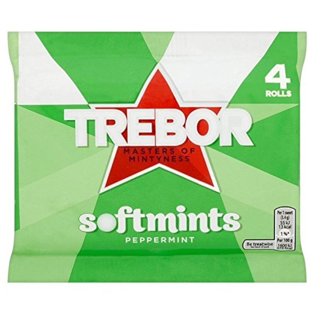 (Trebor) 페퍼민트Softmints멀티 팩4×44그램 (x4) - Trebor Peppermint Softmints Multipack 4 x 44g (Pack of 4) -