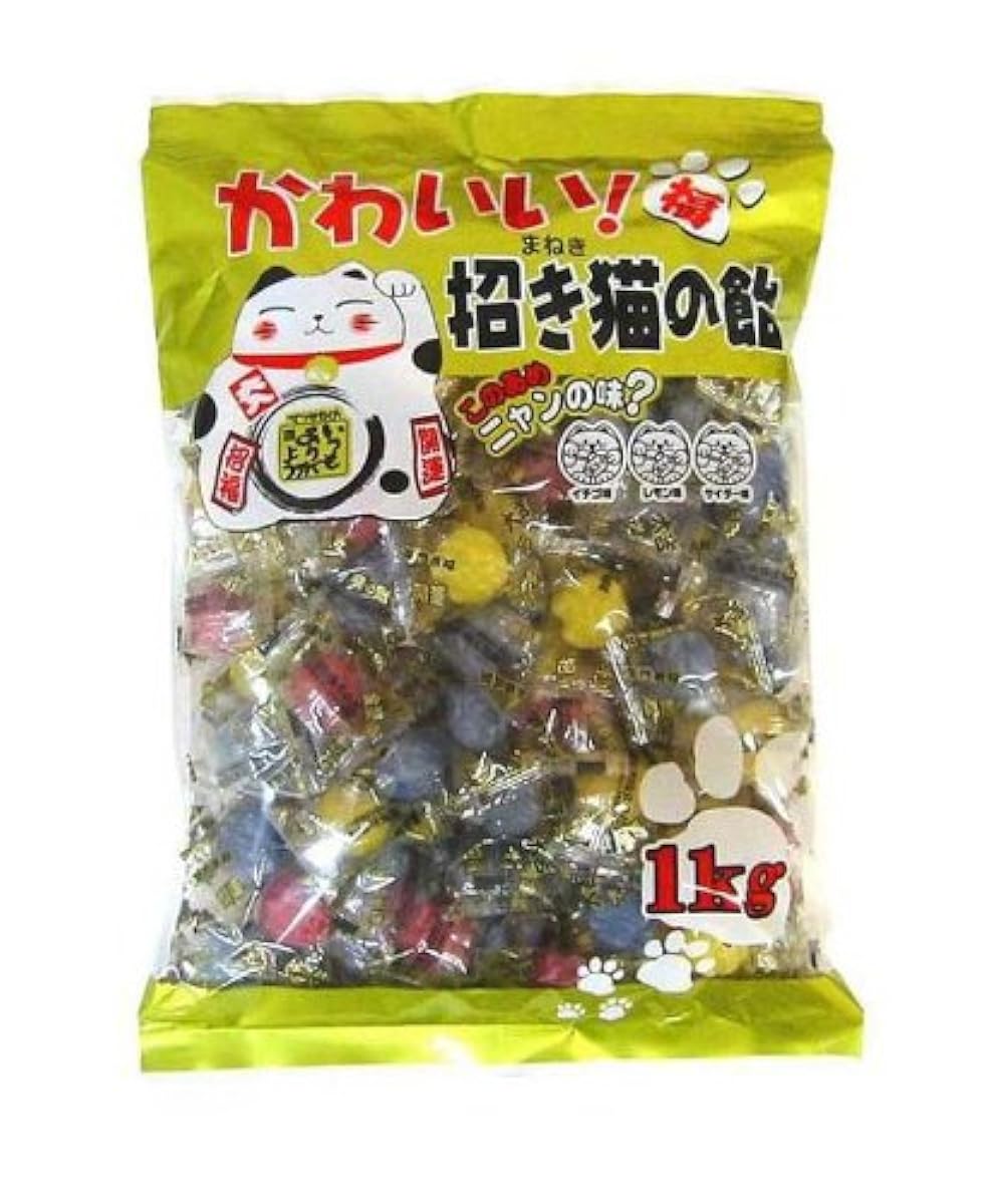 마쯔야 제과 마네키네코(복고양이)의 엿 1kg-1000