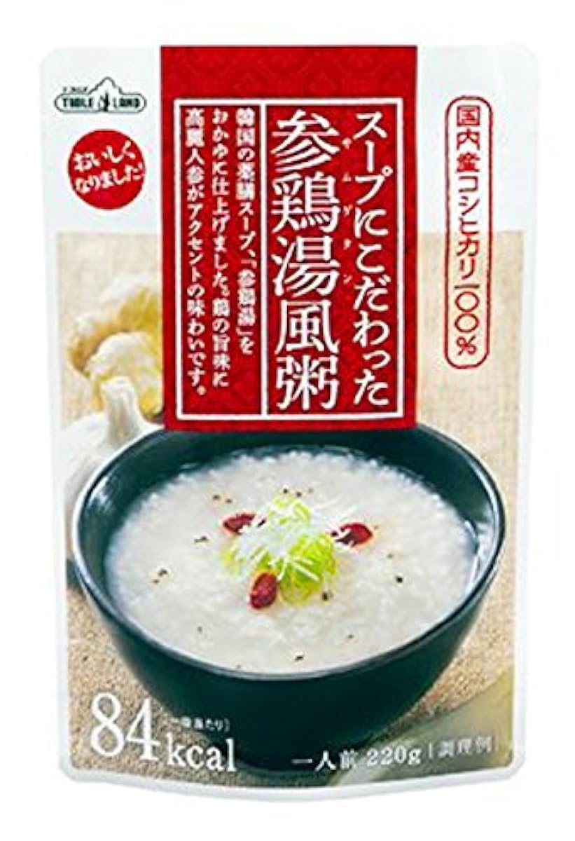테이블 랜드 스프 을(를) 고집한 참닭 탕풍죽 220g- (2016-11-01)