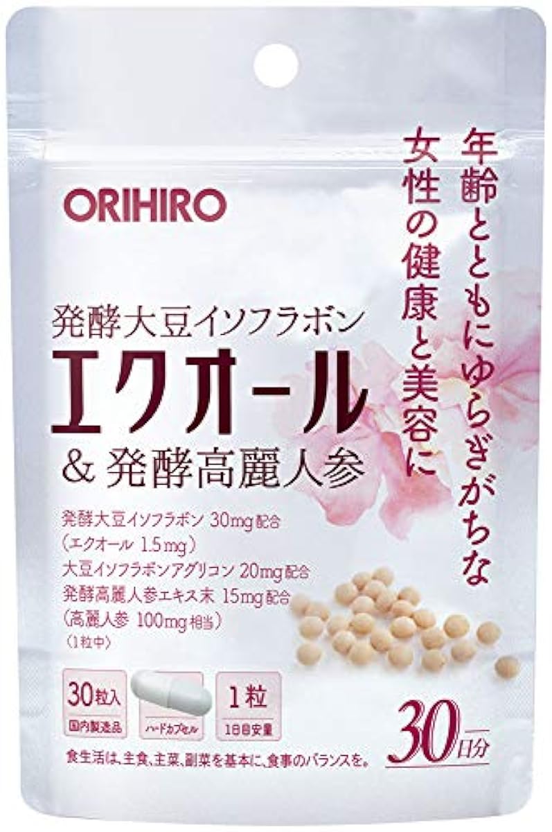 Orihiro 에쿠오루 amp;발효 고려 인삼 30알