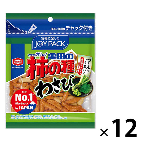 카메다 카메다의 감씨과자 카키노타네 카키피 고추냉이 83g lt;JOYPACK gt; 1세트(83g×12 포)