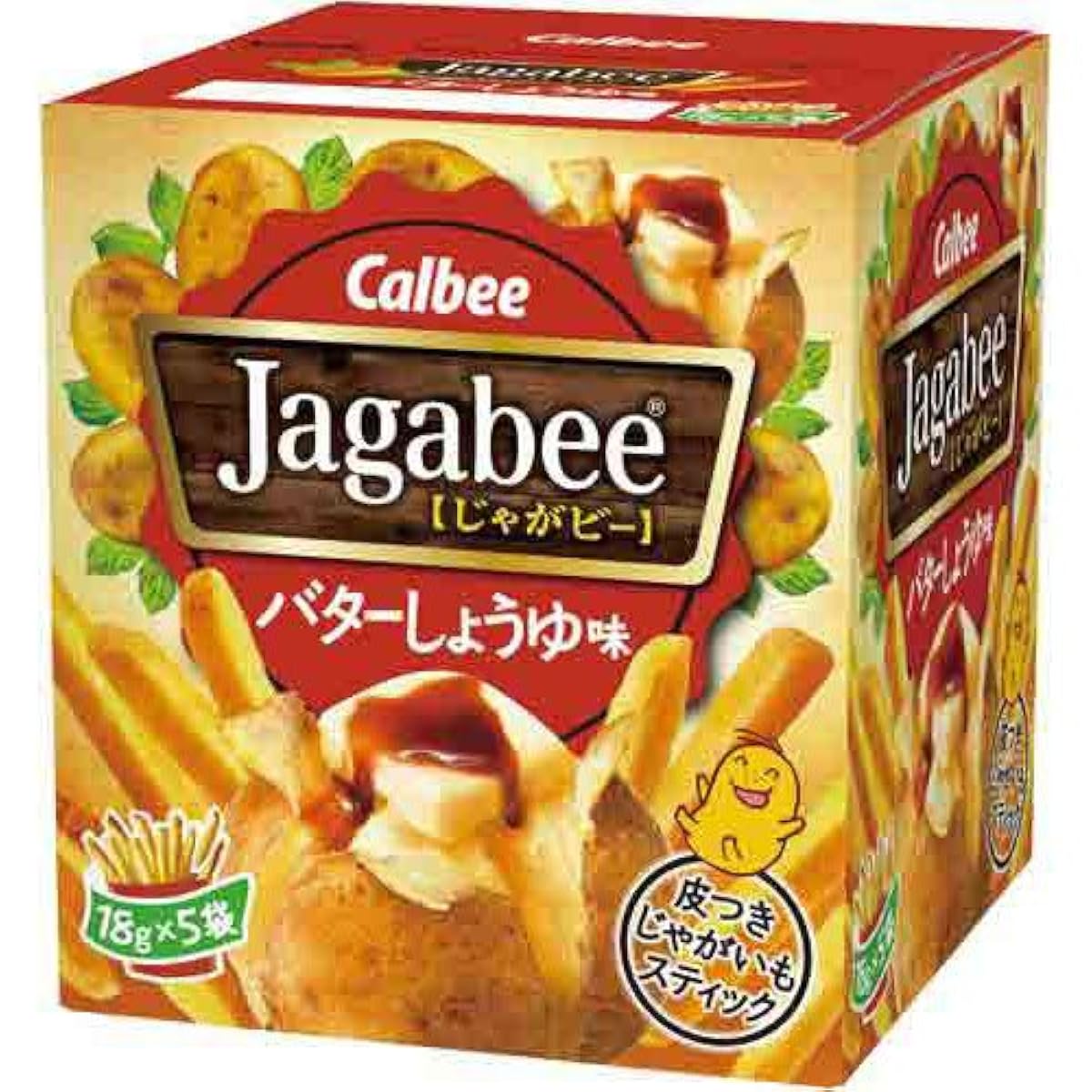 Calbee Jagabee 버터 간장 맛 5 포×4상입-
