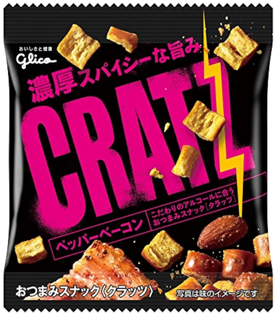 에사키 글리코 CRATZ 페퍼 베이컨 (미니 팩) 19g×40상자- (2016-11-15)