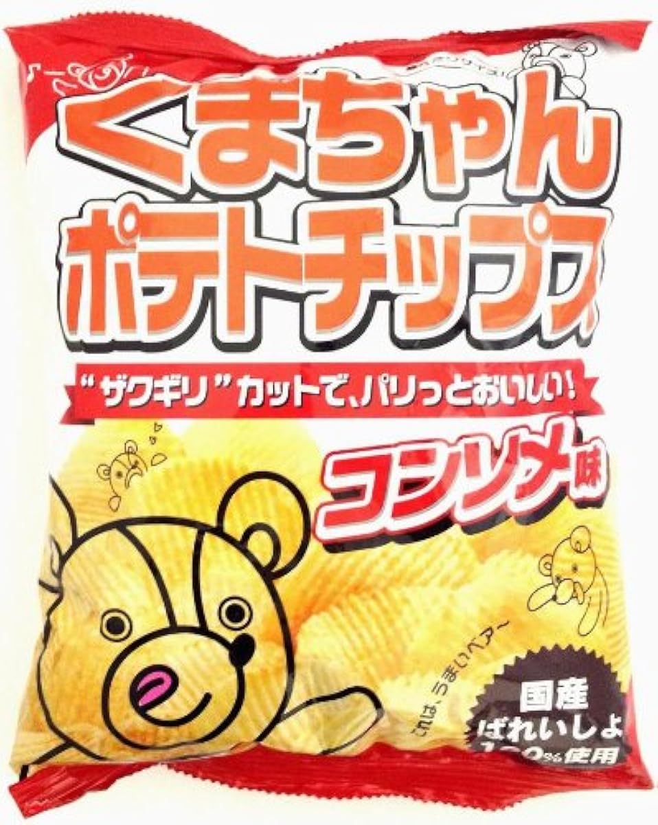 후카가와 유지 공업 곰상 포테이토 칩스자쿠기리콘소메맛 55g×12 포-