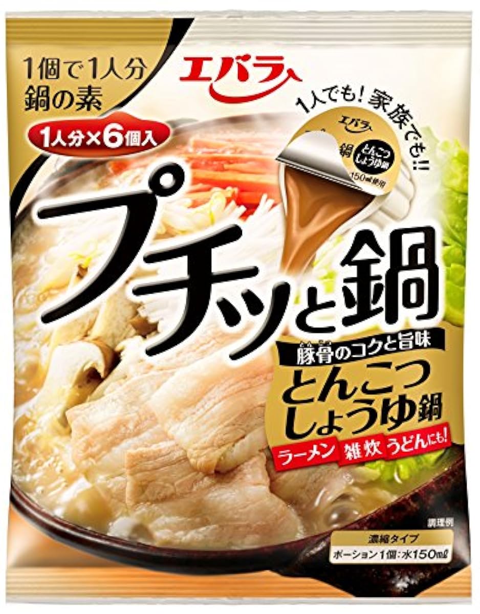 에바라 쁘띠 와 냄비 날아 요령 간장과 (23g×6개입)×3개-