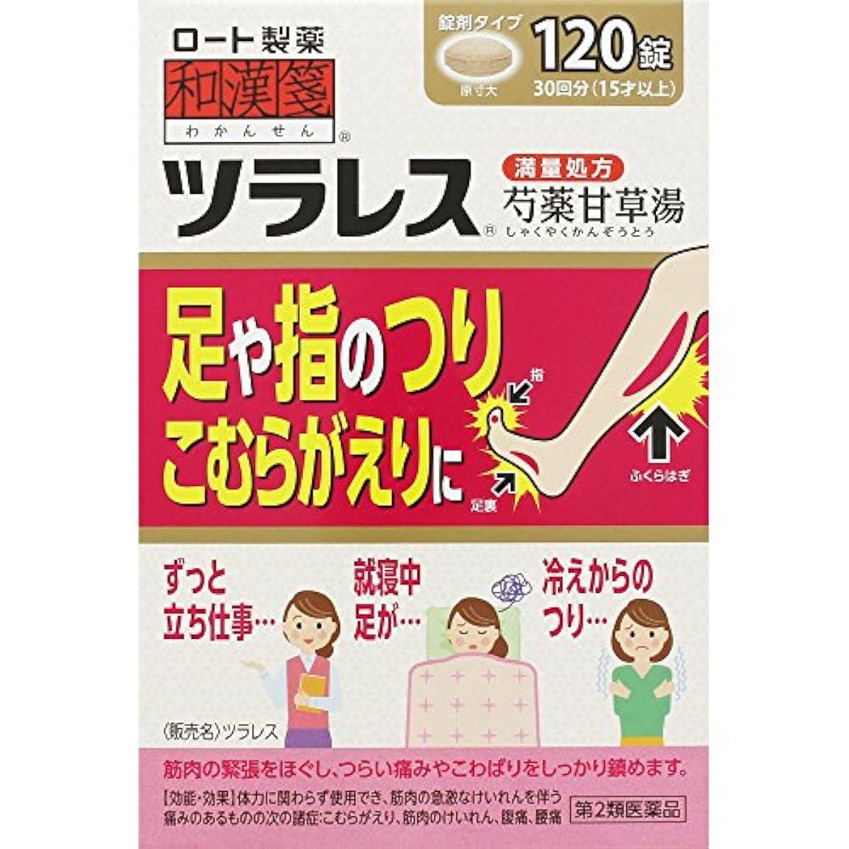 와칸센 츠라레스 근육통 완화 120정