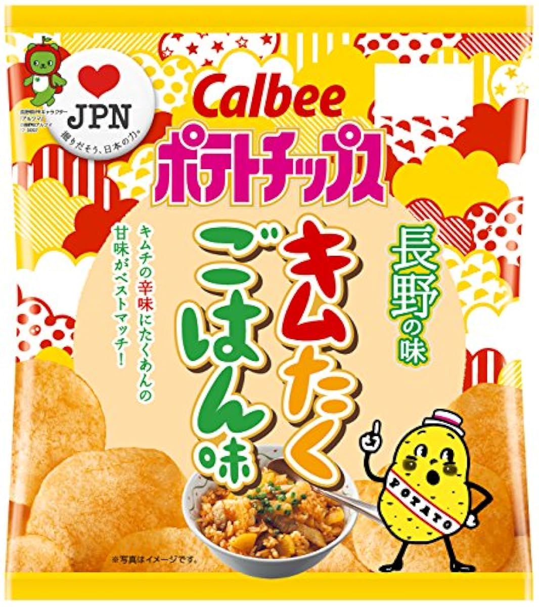 Calbee 포테이토 칩 기무고 싶 밥 맛 (나가노현) 55g×12 포- (2018-02-19)