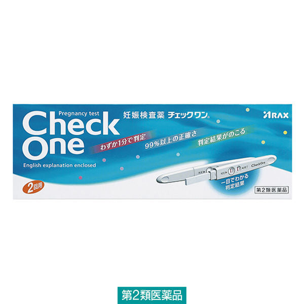 (제2류의약품) 체크 원 2회용 1상자(2개입) 아라쿠스