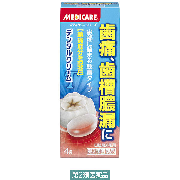 (제2류의약품) medicare 덴탈 크림 T 4g 모리시타 진탄