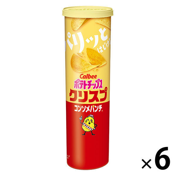 Calbee 포테이토 칩스쿠리스푸콘소메판치 115g 1세트(6개입)
