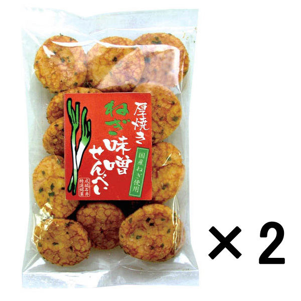 세이죠우 이시이후 구이 파 된장 센베이 국산 파 사용 130g 1세트(2 포)