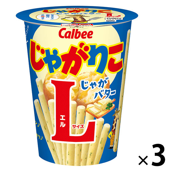 Calbee 쟈가리코 쟈가 버터L사이즈 1세트(3개입)