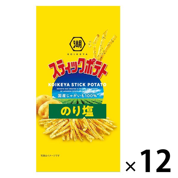 고이개 자(코이케야) 슬림 백 스틱 포테이토짭짤한 김 맛 1세트(12대입)