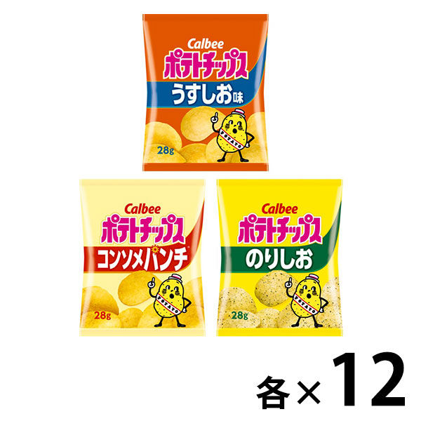 Calbee 포테이토 칩소 대어소트 1상자(36대입)