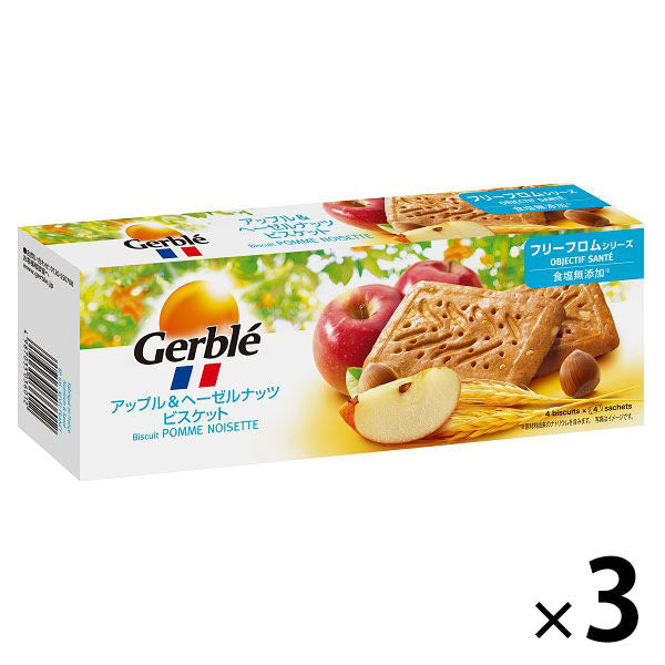 Gerble(젤부레) 애플 amp;헤제루낫츠비스켓토 1세트((4매×4대입)×3상자) 오오츠카 제약 영양 보조 식품