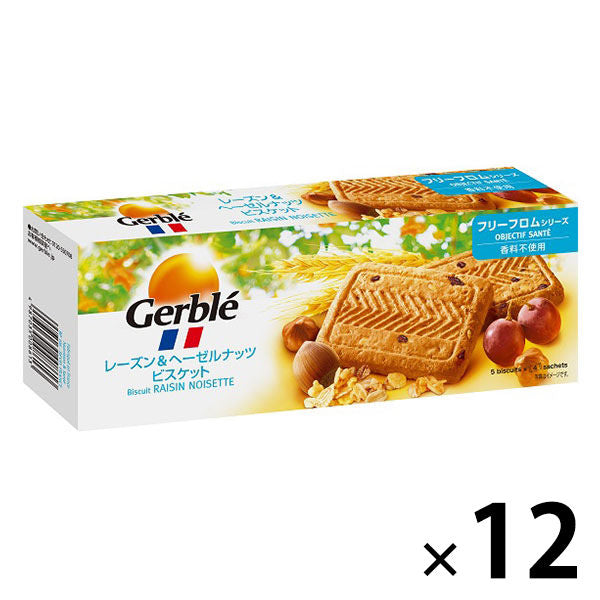 Gerble(젤부레) 레즌 amp;헤제루낫츠비스켓토 1세트((5매×4대입)×12상자) 오오츠카 제약 영양 보조 식품