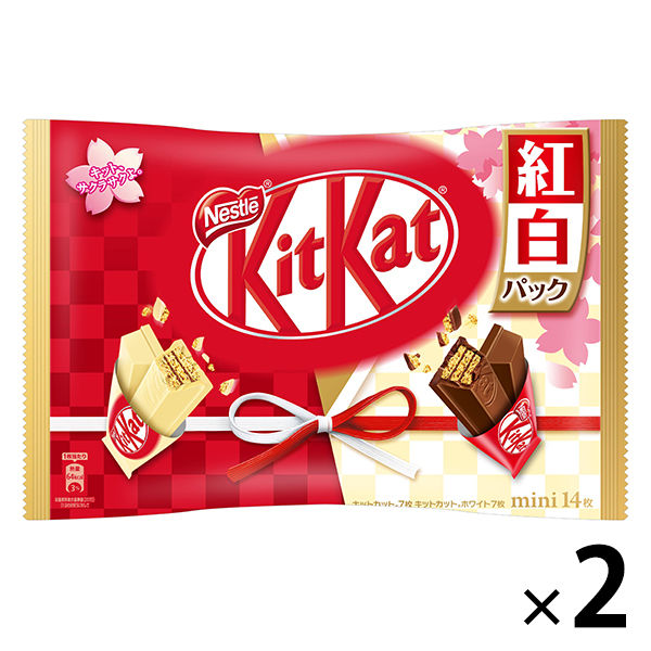 네슬레 일본 킷캣 미니 홍백 팩 14매 2 포