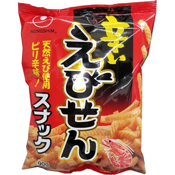 해피 식품 매운 새우깡90g 4582214634036 20개(직송품)