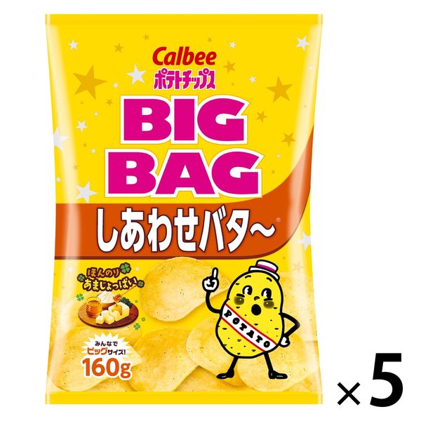Calbee 빅 백 시아와세버터 허니버터~ 170g 1세트(5 포)