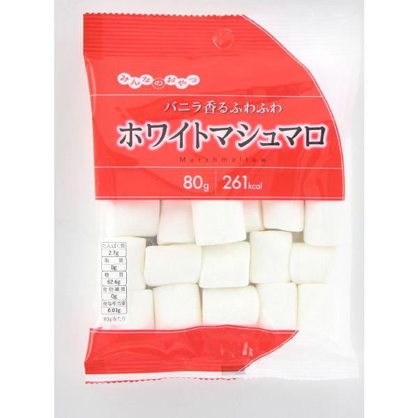 에이와 모두의 간식 화이트 마시멜로 4901088200664 80G×24개(직송품)