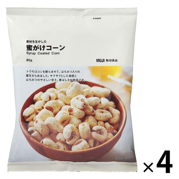 무인양품 허니 코팅 콘 스낵 80g×4