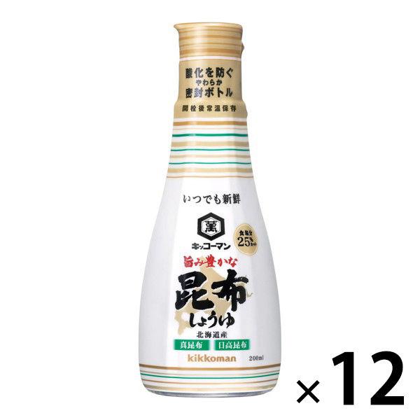 기꼬만 맛이 좋다는 느낌 풍부한 다시마 간장 200ml lt;유연함(부드러움)인지(든가) 밀봉 보틀 gt; 12개