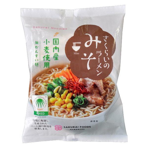 대면 사쿠라 있의 라면 된장 국내산 밀 사용무인지(든가)지 않겠 들이마셔 면 101g 1봉지사쿠라이 식품 RSPO인증 팜유 사용