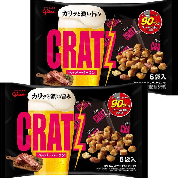 에사키 글리코 CRATZ 페퍼 베이컨 102g(17g×6 포) 1세트(2대입)
