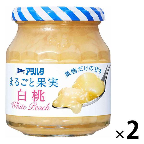 Aohata 통째로 과실 백도 250g 1세트(2개)