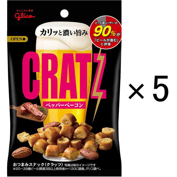 에사키 글리코 CRATZ 페퍼 베이컨 42g 1세트(5개)