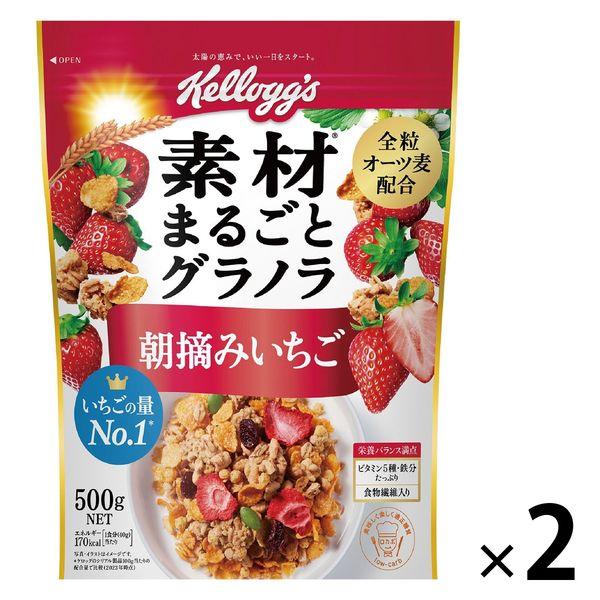 소재 통째로 그래놀라 아침 (기구 등의) 손잡이 딸기 550g 2 포일본 켈로그 그라 노라