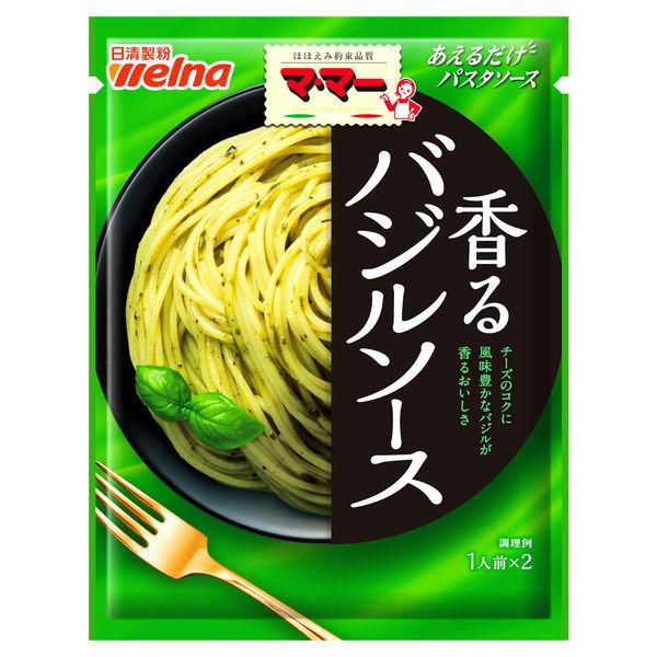 닛신 foods 마마 버무리는 것 뿐(만,만큼) 파스타 소스 바질 소스 〈1남의 앞(23g)×2 포들어감〉 ×1개