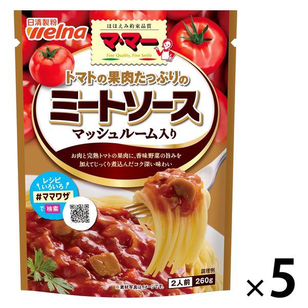 닛신 foods 마마 토마토의 과육 듬뿍 미트 소스 mash 룸 들어감 2남의 앞 (260g) ×5개