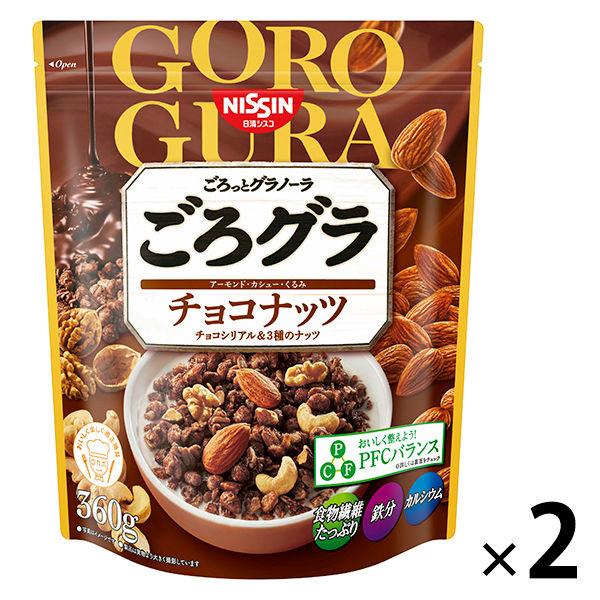닛신시스코 경 #과 그라 노라 초콜릿 너츠 400g 1세트(2 포) 시리얼