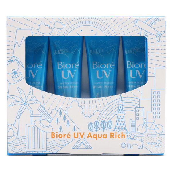 외출 러 상자 비오레UV 아쿠아 리치맛 미니 세트 SPF50+・PA++++ (16g×4개입) 가오