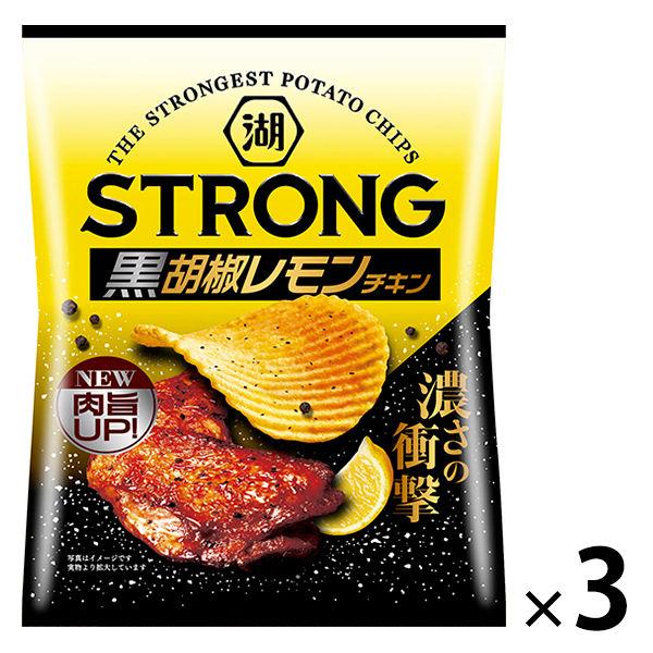 코이케야 KOIKEYA STRONG 포테이토 칩흑 후추 레몬 치킨 3 포 스낵 과자 안주