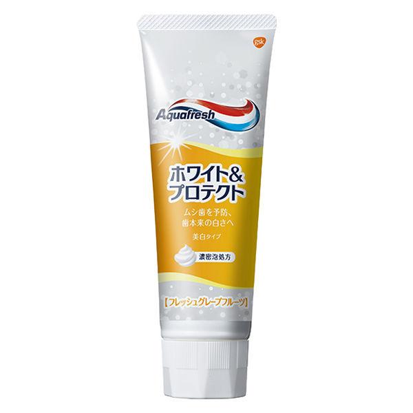 아쿠아 플래시 화이트 amp;프로텍트 W 플래시 그레이프 후르츠 140g 1개 그라구소・스미스 클라인 치약