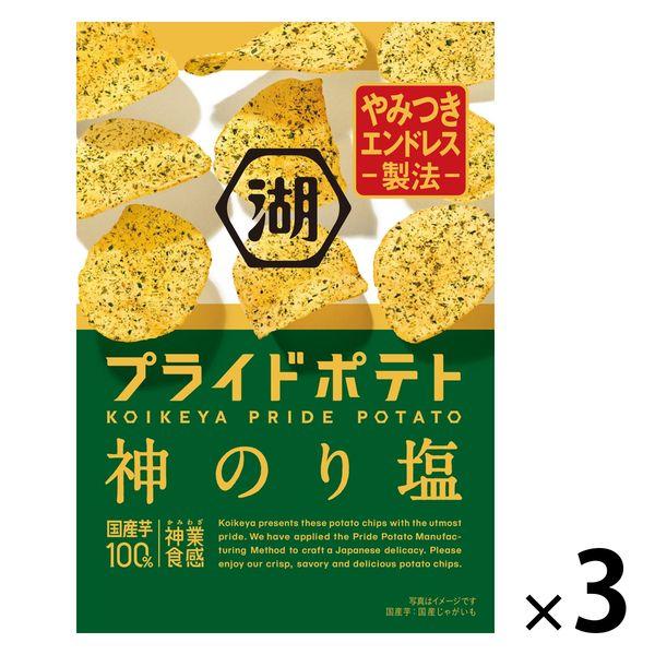 코이케야 KOIKEYA PRIDE POTATO(코이케야 프라이드 포테이토) 신짭짤한 김 맛 3 포 포테이토 칩 스낵 과자