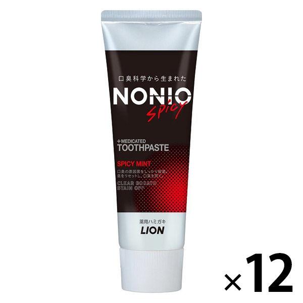 NONIO(노니오) 하미가키 스파이시 민트 130g 1세트(12개) 라이온 치약