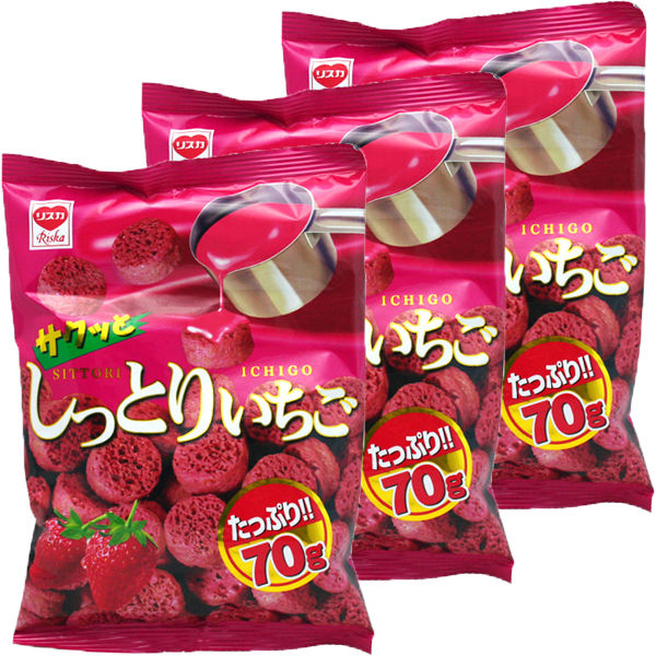 리스 카 촉촉한 딸기 70g 1세트(3 포)