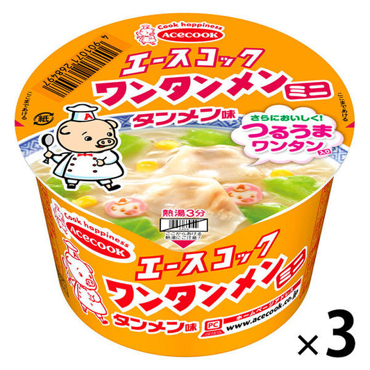 에이스쿡 미니 완탕 멘 탕 멘 맛 41g 1세트(3개입)