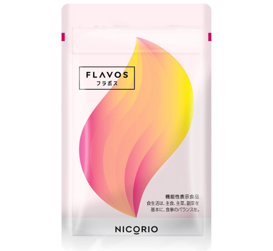 【 기능성 표시 식품 】 NICORIO 니콜리오 FLAVOS 플라보스 [ 배의 지방을 소비 배 주위의 지방을 줄이는 블랙 생강 ] 31알/1봉지