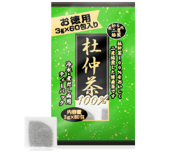 유키제약 덕용 두 번 볶은 두충차 3g×60포 티백 다이어트티 건강차 카페인 제로