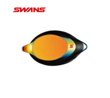 SWANS (스완즈) 일본제 수영 고글도 첨부 렌즈 SRXCL-M PAF 레이싱 미러 타입 쿠션 부착 어른용 편안 렌즈