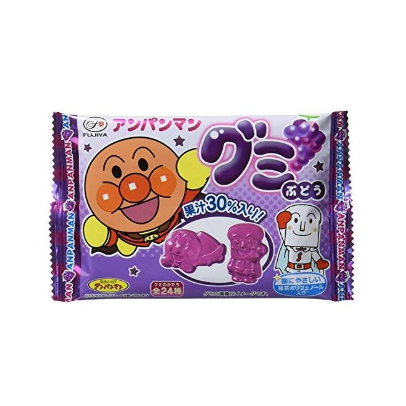 (Fujiya) 후지야 호빵맨 젤리(포도) 6알 × 10포