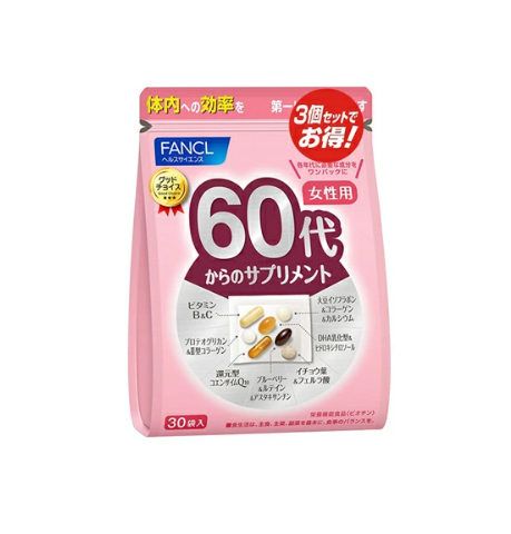 팬켈(FANCL) 비타민C 엽산 철 여성용 연대 보충제 15~30일분